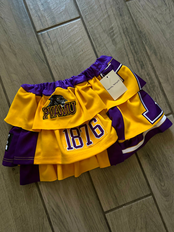 PVAMU RUFFLE JERSEY SKIRT