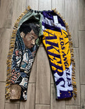 Kobe and Lakers Tapestry Pants with Fringes